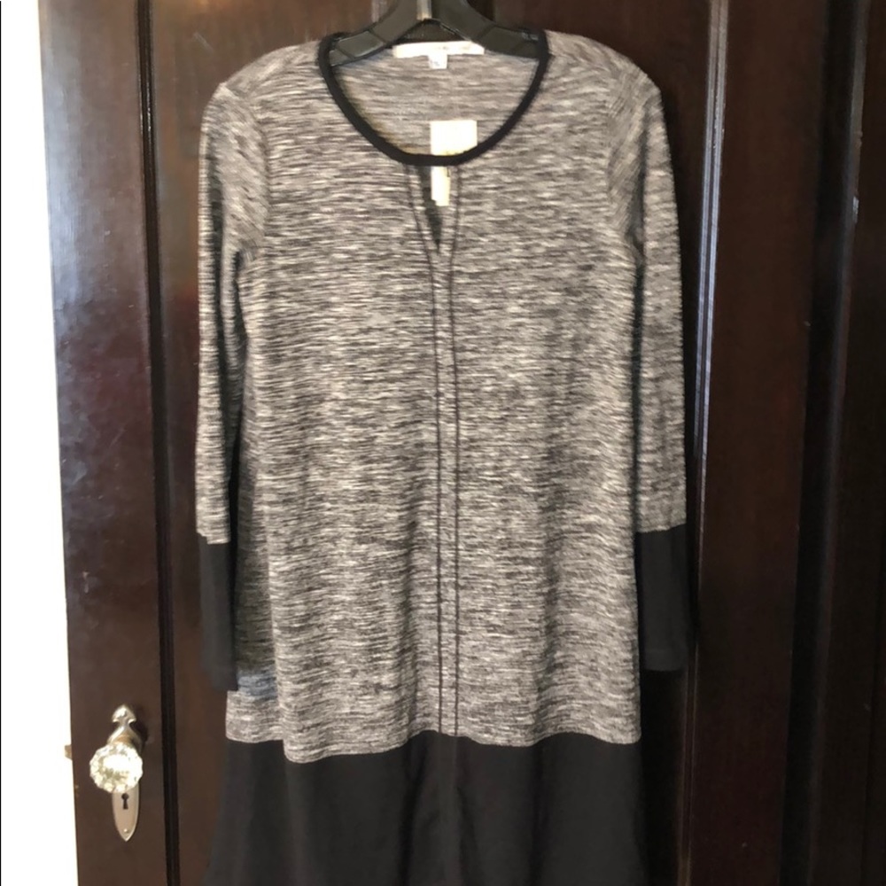 Black knit work dress, Max studio, size S